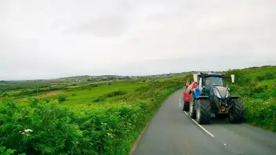 Tractor on Rural Road thumbnail